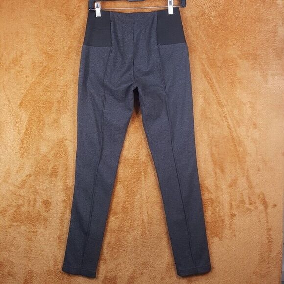 LAFAYETTE 148 Leggings Womens Small Gray Pull On Ponte Pintuck Stretch Pants - Picture 4 of 9